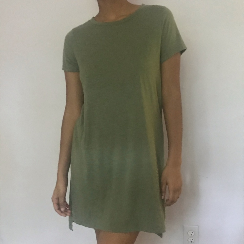 Forest green sleeveless dress